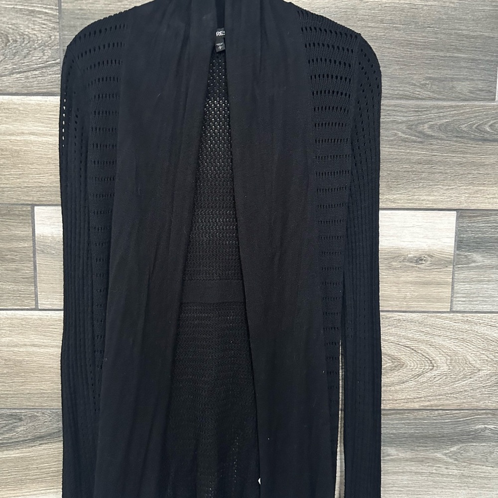 Express Black Open-Front Cardigan
